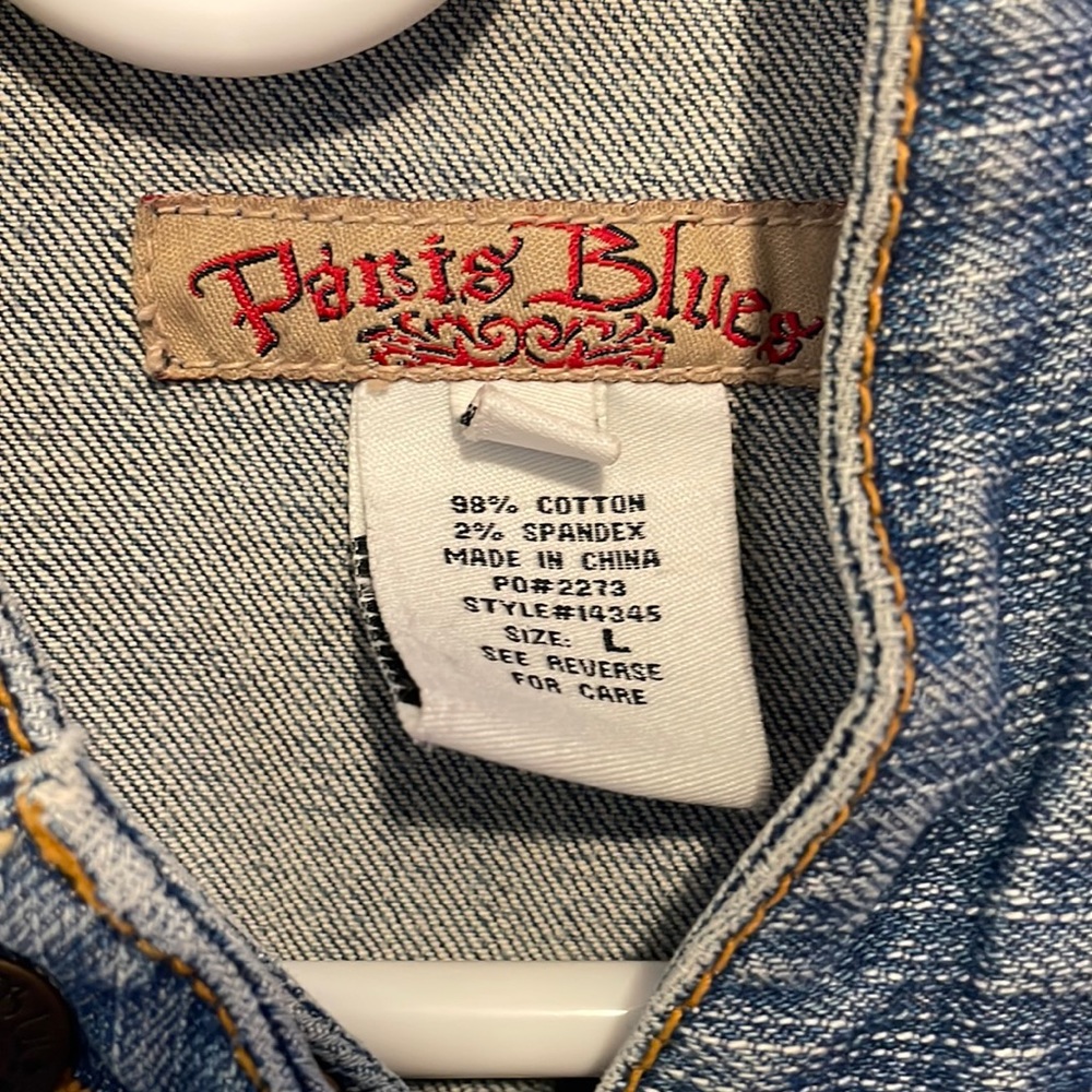 Large Paris Blues half jean jacket